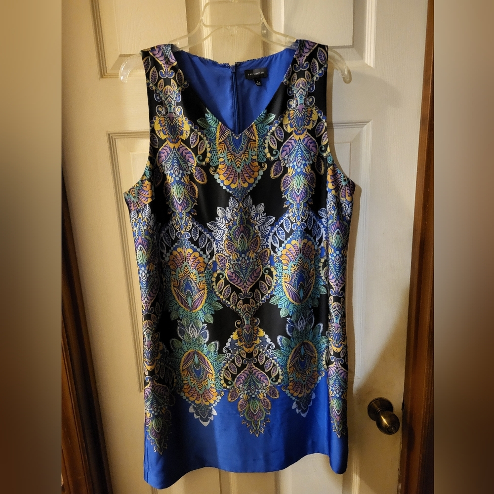 The Limited Blue and Black Mini Dress